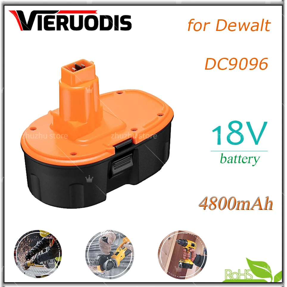 DC9096 18V 6800mAh 9800mAh Ni-MH Power Tool for Dewalt DC9096 DE9039 DE9095 DW9098 DE9503 DW9096 Replacement Battery
DC9096 18V 6800mAh 9800mAh Ni-MH Power Tool for Dewalt DC9096 DE9039 DE9095 DW9098 DE9503 DW9096 Replacement Battery
