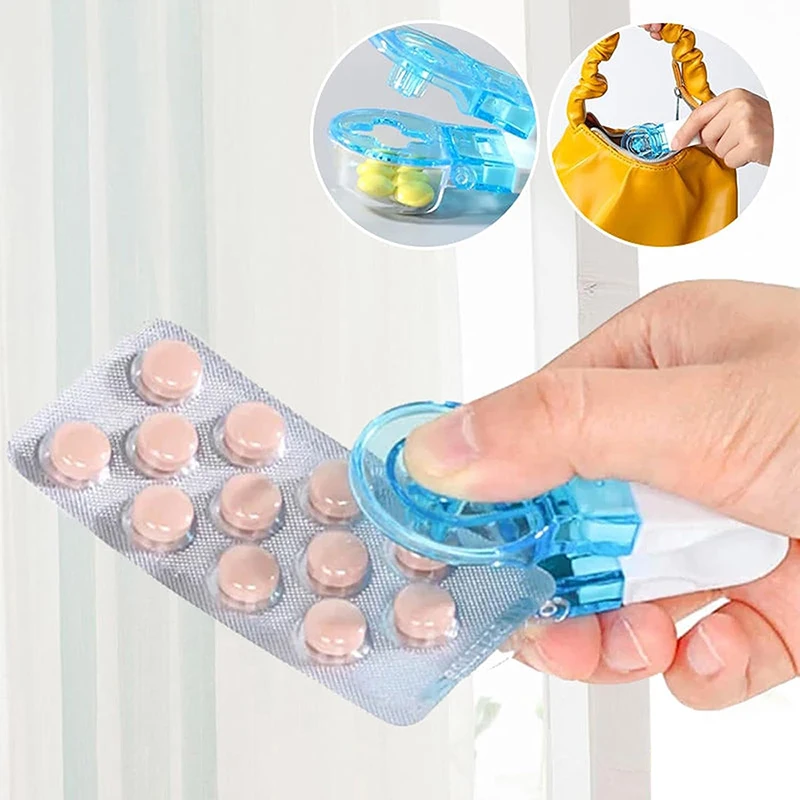 

Portable Pill Taker Anti Pollution Artifact Pill Popper Reusable Medication Dispenser Pill Taker Cup Travel Medicine Organizer