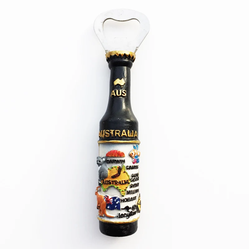 

Fridge Magnet Creative Australian Beer Bottle Opener Creative Decoration Crafts Tourism Souvenir Message Post