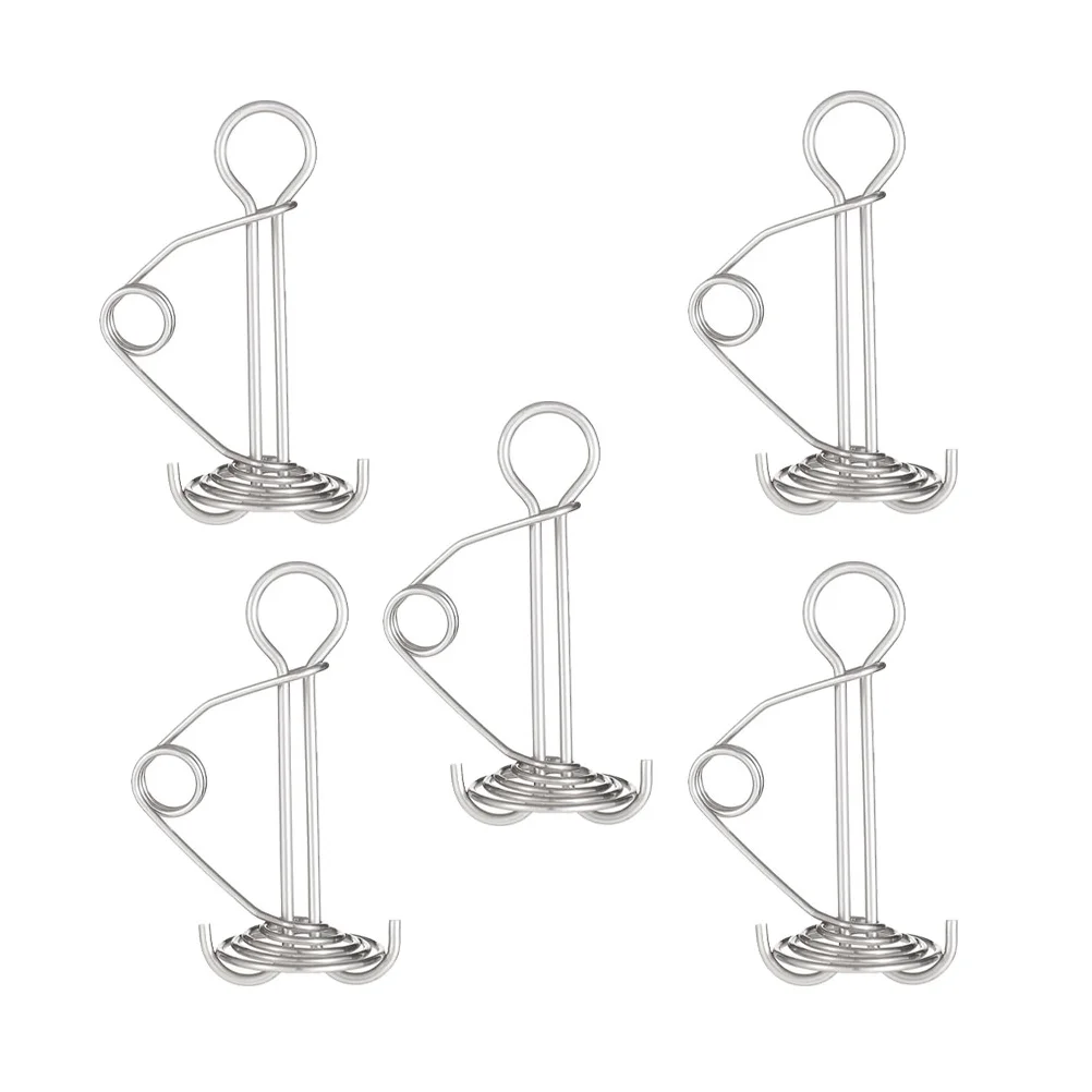 5 Pcs Spring Buckle Fishbone Nail Wind Rope Buckles Camping Supplies Stainless Steel Tent Awning Fixed
5 Pcs Spring Buckle Fishbone Nail Wind Rope Buckles Camping Supplies Stainless Steel Tent Awning Fixed
