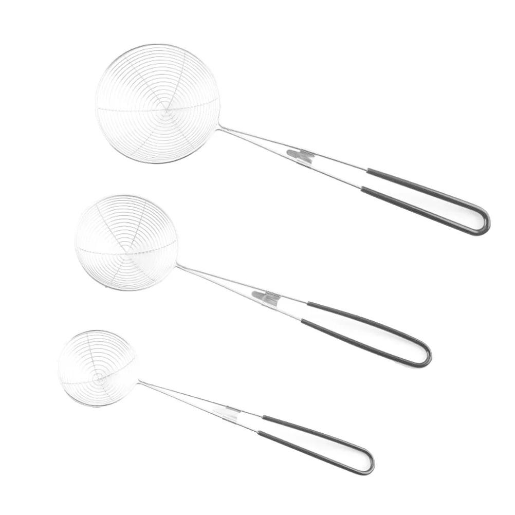 3 Pcs Colander Spoon Stainless Steel Sieve Metal Strainer Food with Handle Slotted Scoop Silicone
3 Pcs Colander Spoon Stainless Steel Sieve Metal Strainer Food with Handle Slotted Scoop Silicone