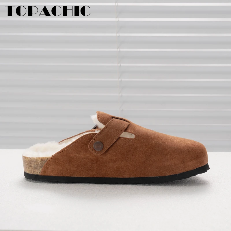 11.15 TOPACHIC Women's Everyday Casual Slippers Buckle Strap Wool Keep Warm Comfortable Height Increasing Mules Shoes
11.15 TOPACHIC Women's Everyday Casual Slippers Buckle Strap Wool Keep Warm Comfortable Height Increasing Mules Shoes