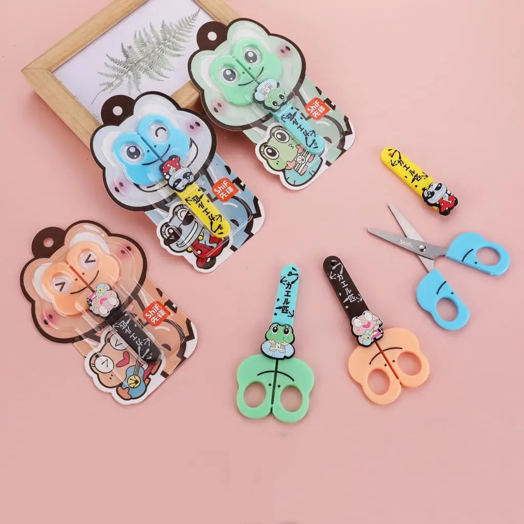 24 pcs/lot Creative Frog Art Scissors Safety Paper Cutter Utility knife School Supplies Stationery Gifts
24 pcs/lot Creative Frog Art Scissors Safety Paper Cutter Utility knife School Supplies Stationery Gifts