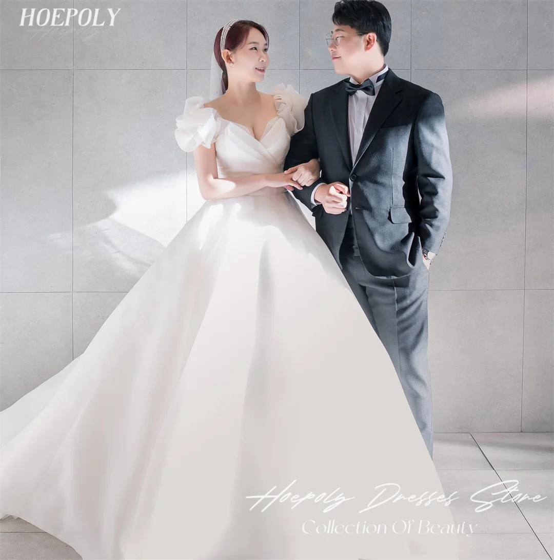 Hoepoly Princess V Neck Bride Wedding Party Dress A-Line Korea 드레스 Photography Open Back Organza Wedding Dresses for Women
Hoepoly Princess V Neck Bride Wedding Party Dress A-Line Korea 드레스 Photography Open Back Organza Wedding Dresses for Women
