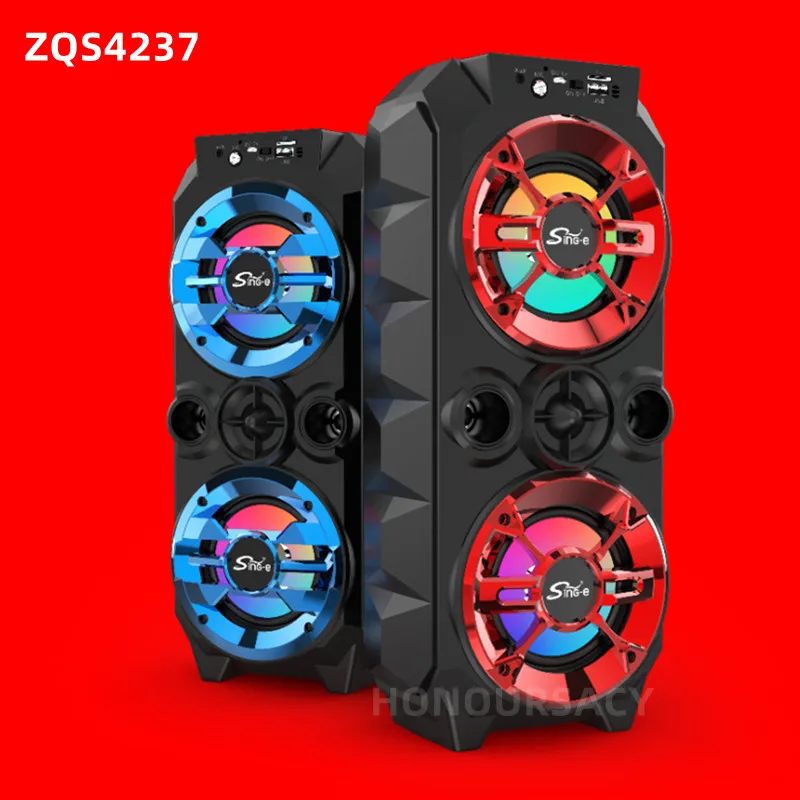 Outdoor Dual 4-inch boombox Square Dance Bluetooth Speaker Portable 360 Stereo Wireless Card Subwoofer K Song Large caixa de som
Outdoor Dual 4-inch boombox Square Dance Bluetooth Speaker Portable 360 Stereo Wireless Card Subwoofer K Song Large caixa de som