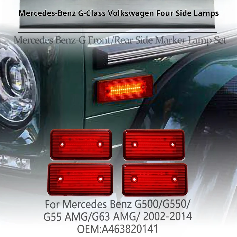 Suitable For Modification Of 99-14 Mercedes Benz G-class G500/g550/g55/g63 Amg Side Lights, Daytime Running Turn Signals, A
Suitable For Modification Of 99-14 Mercedes Benz G-class G500/g550/g55/g63 Amg Side Lights, Daytime Running Turn Signals, A
