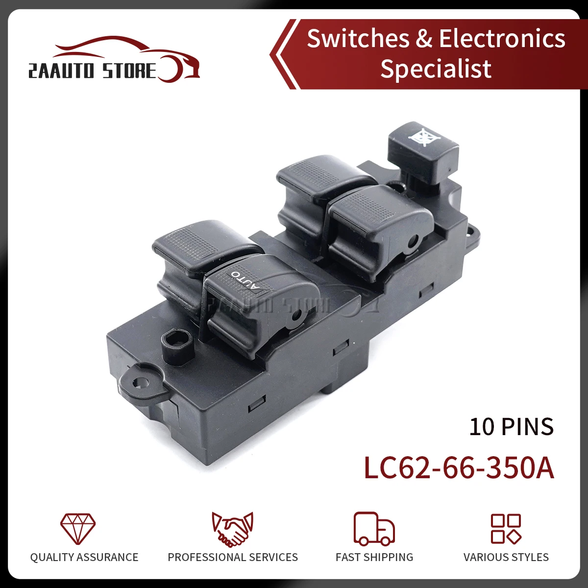 LHD Left Driver Electric Car Power Window Master Switch LC62-66-350A For 2001 2002 2003 2004 2005 2006 Mazda MPV LC6266350A
LHD Left Driver Electric Car Power Window Master Switch LC62-66-350A For 2001 2002 2003 2004 2005 2006 Mazda MPV LC6266350A