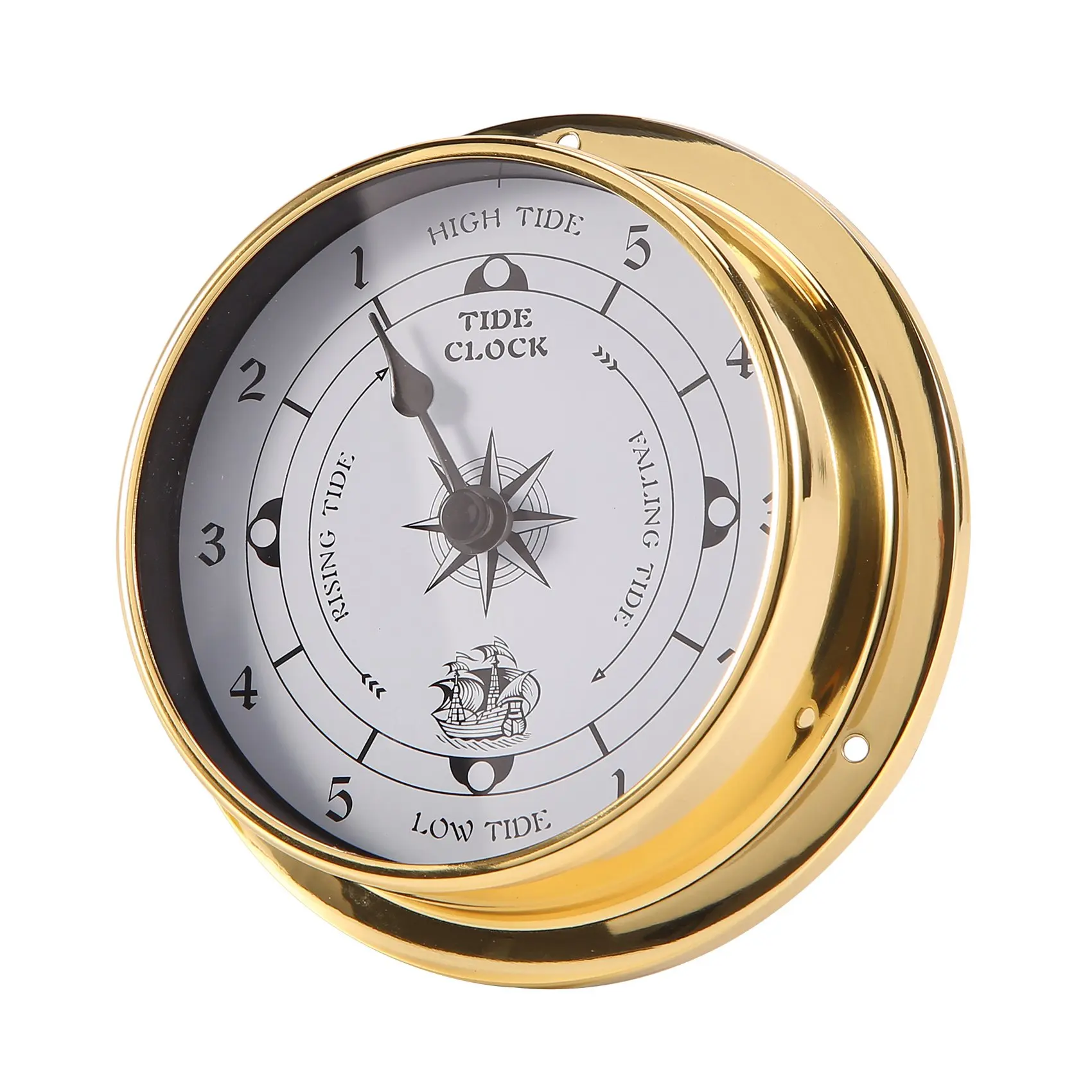 Tidal Clock, Wall Mounted Tester Copper Shell Marine for Weather Station, Wall Hanging Boat Using Tidal Clock, 115mm
Tidal Clock, Wall Mounted Tester Copper Shell Marine for Weather Station, Wall Hanging Boat Using Tidal Clock, 115mm