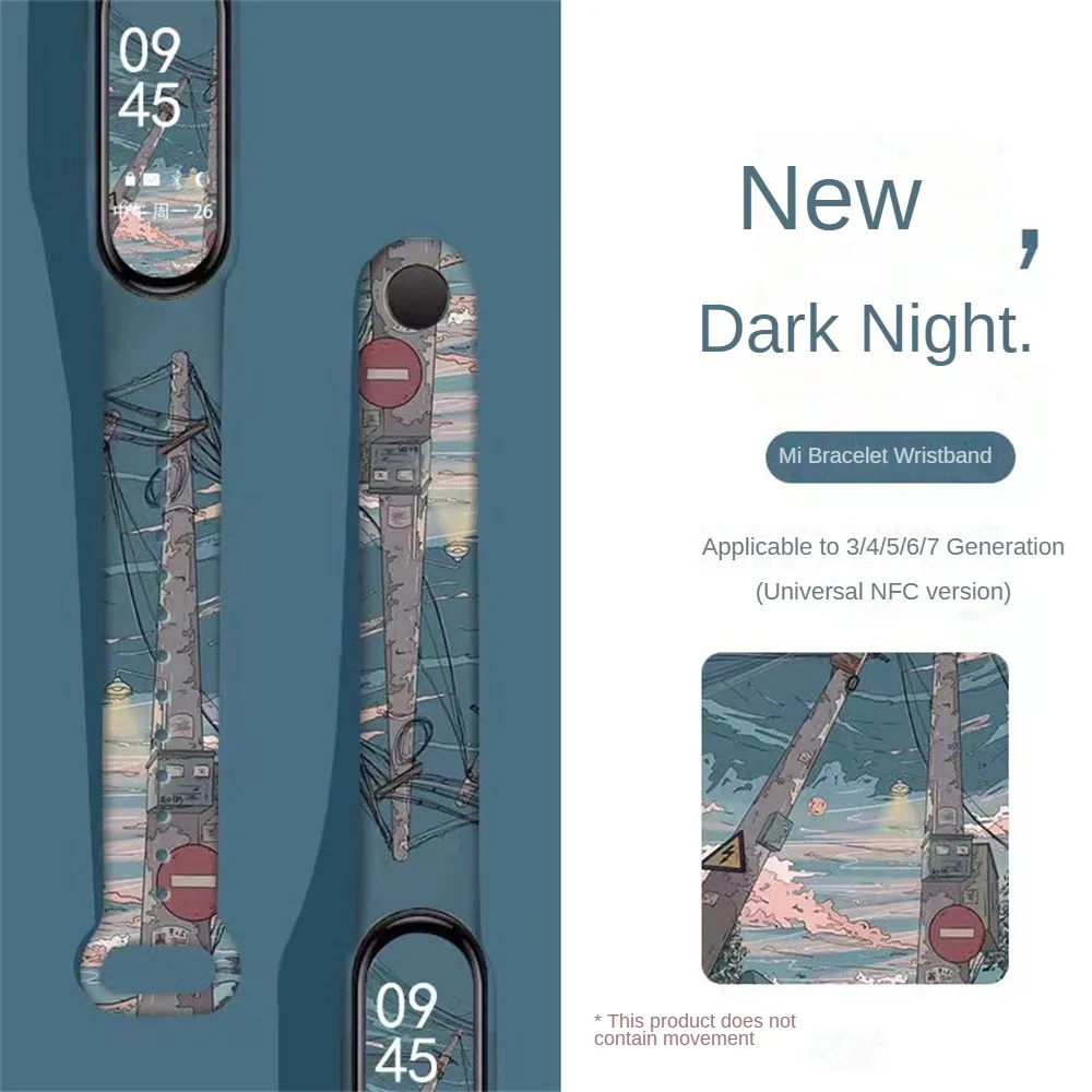 Watch Strap For Xiaomi Mi Band 5 6 7 Soft TPU Replacement Smart Watch Bands Universal Printing Sport Wrist Strap For Mi Band 5 6
Watch Strap For Xiaomi Mi Band 5 6 7 Soft TPU Replacement Smart Watch Bands Universal Printing Sport Wrist Strap For Mi Band 5 6