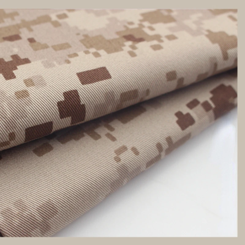 

Thickened Twill Polyester-Cotton / Plaid Ripstop Fabric Blended Tactical Uniform Cloth for Making Clothes