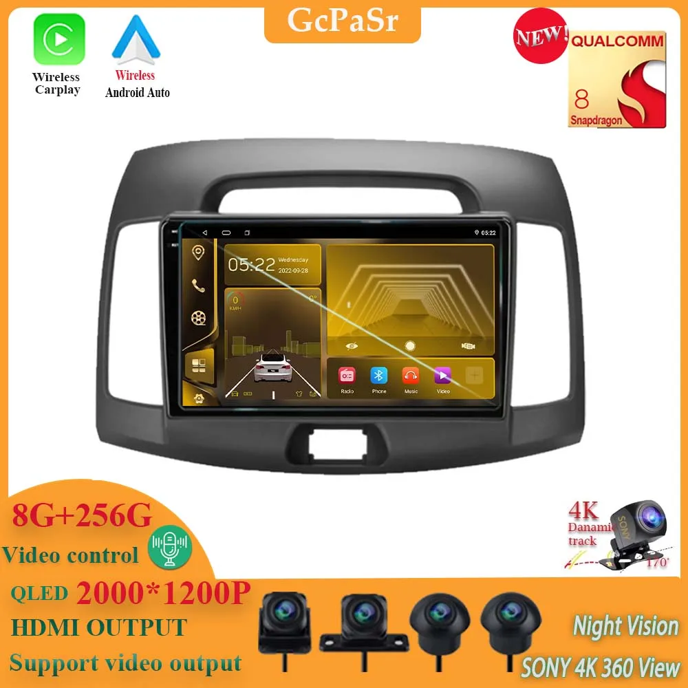 Android 13 Carplay для Hyundai Elantra HD 2006-2011Qualcomm Snapdragon Dvd Авторадио GPS Навигация стерео Мультимедийный Плеер
Android 13 Carplay для Hyundai Elantra HD 2006-2011Qualcomm Snapdragon Dvd Авторадио GPS Навигация стерео Мультимедийный Плеер