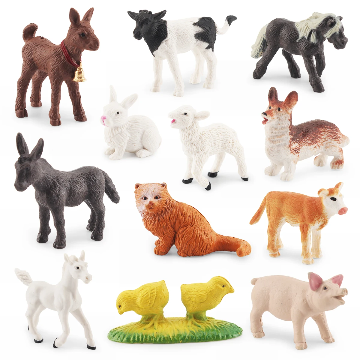 12Pcs Realistic Animal Figurines Simulated Poultry Action Figure Farm Horse Pig Calf Models Education Toys for Children Kid Gift
12Pcs Realistic Animal Figurines Simulated Poultry Action Figure Farm Horse Pig Calf Models Education Toys for Children Kid Gift