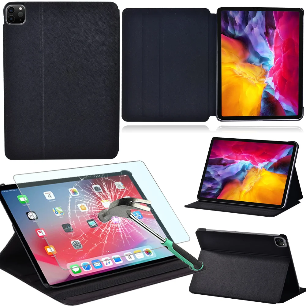 For Apple IPad Pro 9.7"/Pro 2nd Gen 10.5"/Pro 11" 2018 2020 Leather Stand Cover Flip Tablet Case + Tempered Glass + Free Stylus
For Apple IPad Pro 9.7"/Pro 2nd Gen 10.5"/Pro 11" 2018 2020 Leather Stand Cover Flip Tablet Case + Tempered Glass + Free Stylus