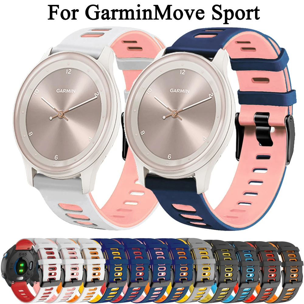 20mm Watchband For GarminMove Sport Garmin VENU 2 Plus SQ Straps Replacement Smart Watch Silicone Bands Vivoactive 3 3t HR Belt
20mm Watchband For GarminMove Sport Garmin VENU 2 Plus SQ Straps Replacement Smart Watch Silicone Bands Vivoactive 3 3t HR Belt