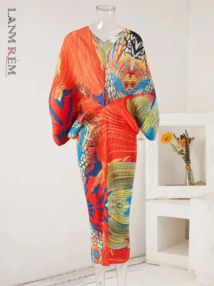 LANMREM Printed Design Pleated Dress For Women Long Batwing Sleeves Slim Dresses Fashion Party Clothing 2024 Spring New 2Na107
LANMREM Printed Design Pleated Dress For Women Long Batwing Sleeves Slim Dresses Fashion Party Clothing 2024 Spring New 2Na107