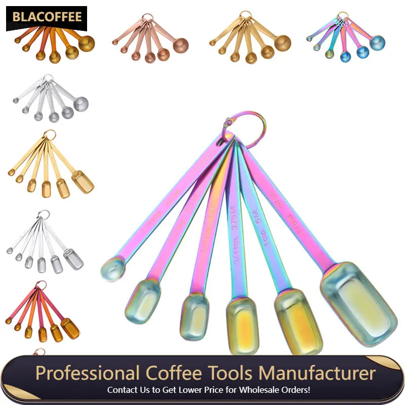 Measuring Spoons 6PCS/Set Stainless Steel Kitchen Tools Teaspoon Coffee Sugar Scoop Baking Measuring Cups Measuring Scoop Tools
Measuring Spoons 6PCS/Set Stainless Steel Kitchen Tools Teaspoon Coffee Sugar Scoop Baking Measuring Cups Measuring Scoop Tools