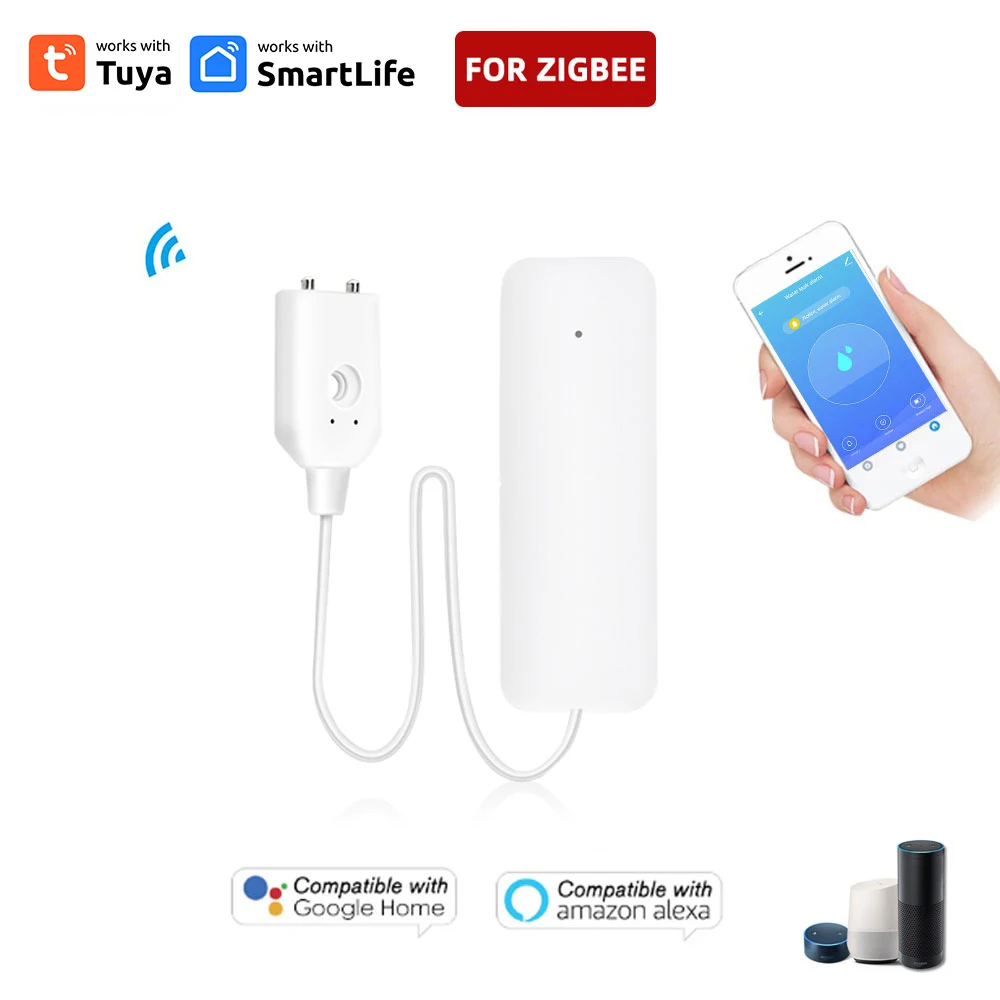 Tuya Zigbee Smart Water Sensor Leak Detector Flood Water Full Water Overflow Leakage Alarm Security Work With Tuya ZigBee Hub
Tuya Zigbee Smart Water Sensor Leak Detector Flood Water Full Water Overflow Leakage Alarm Security Work With Tuya ZigBee Hub
