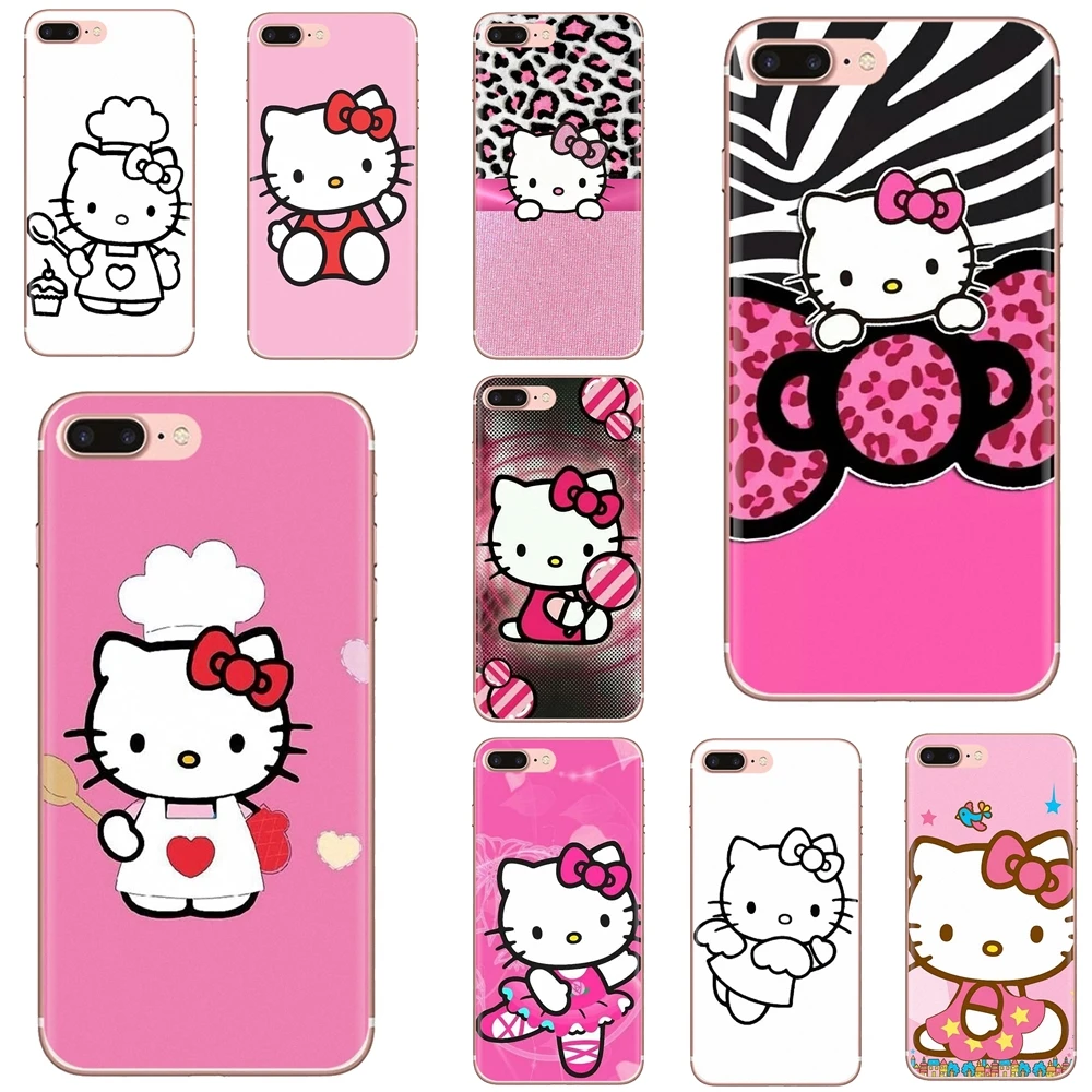 Чехол для сотового телефона LG K10 K8 K7 K4 Nokia X6 2 3 5 6 8 9 230 3310 1 7 Plus 2017 2018 розовый Hello kitty cat |