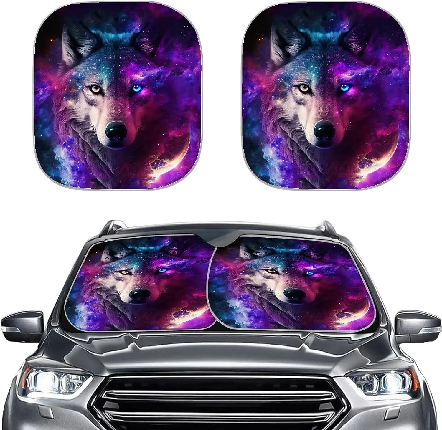 Galaxy Wolf Car Windshield Sun Shade Front Window Sunshade Foldable Interior Accessories for Sun Protection Blocks Uv Rays 2pc
Galaxy Wolf Car Windshield Sun Shade Front Window Sunshade Foldable Interior Accessories for Sun Protection Blocks Uv Rays 2pc
