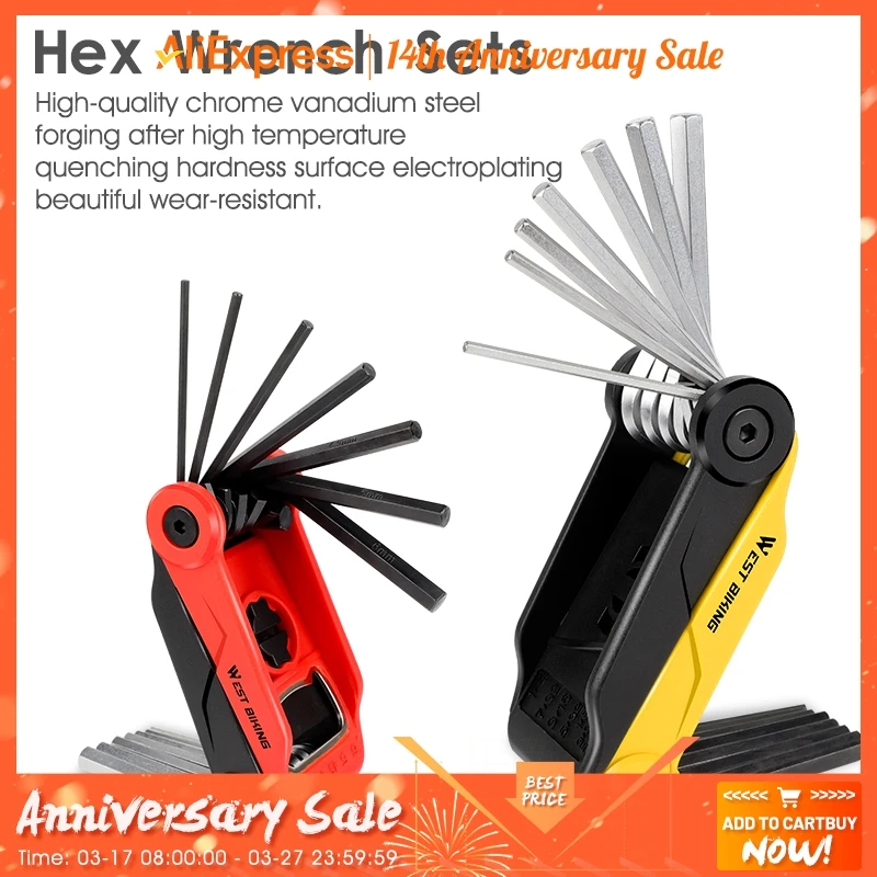 WEST BIKING Multifunction Bike Repair Tools Mini Portable Folding Hex Wrench Hex Spoke Cycling MTB Bicycle Repair Tools
WEST BIKING Multifunction Bike Repair Tools Mini Portable Folding Hex Wrench Hex Spoke Cycling MTB Bicycle Repair Tools