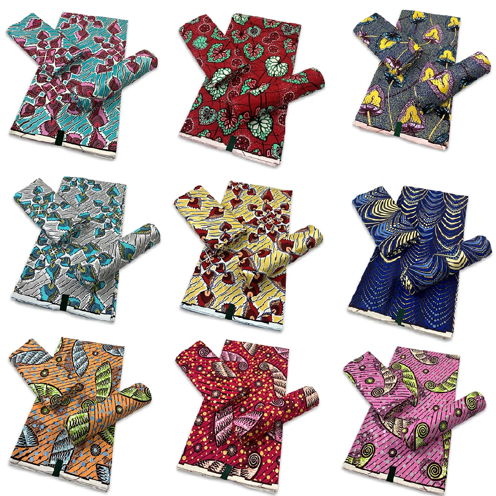 100% Cotton Veritable Gold Wax Fabric Ankara Block Guaranteed African Real Print 6yards Hollandais For Sewing Women Party Dress
100% Cotton Veritable Gold Wax Fabric Ankara Block Guaranteed African Real Print 6yards Hollandais For Sewing Women Party Dress