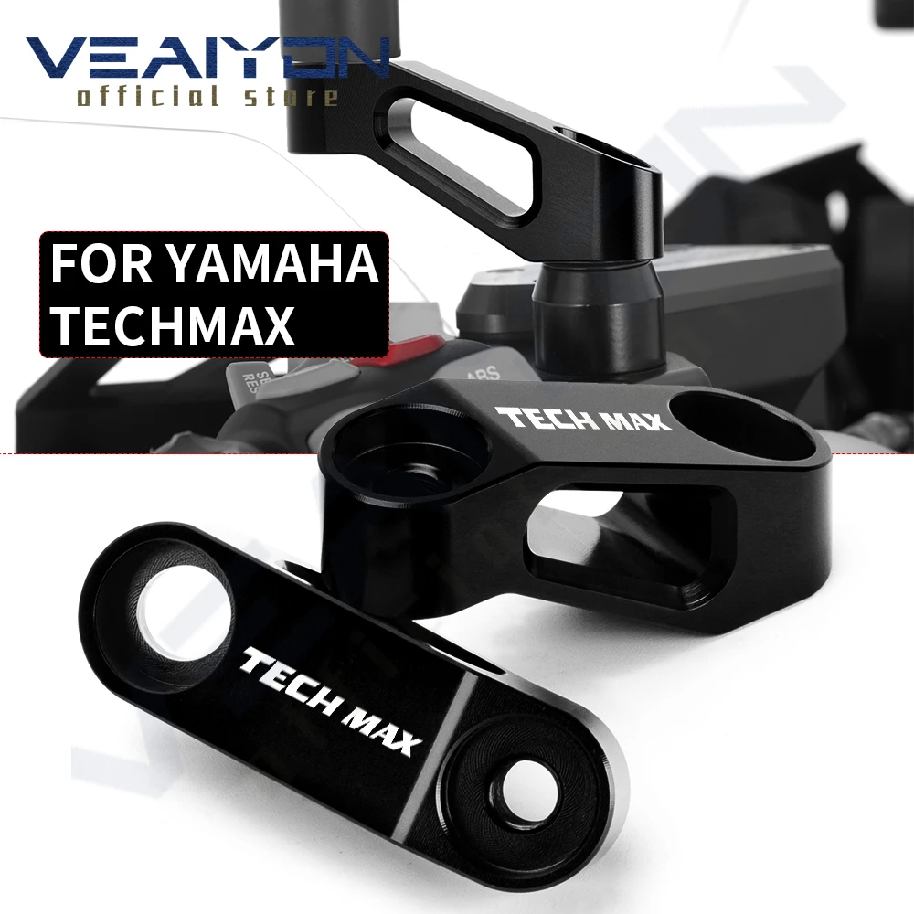 

For YAMAHA TECHMAX T-MAX TMAX DX SX TMAXDX TMAXSX Motocycle Accessories Mirror Riser Extenders Spacers Extension Adapter Adaptor