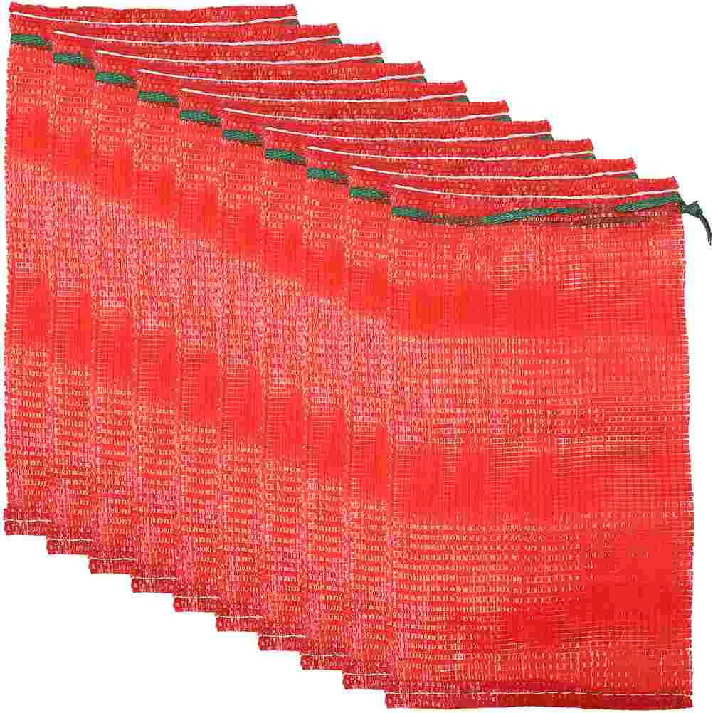 50 Pcs Onion Agricultural Products Packaging Thickened Mesh Woven Drawstring Bags 50pcs Vegetable Fruit Garlic Storage Red Net
50 Pcs Onion Agricultural Products Packaging Thickened Mesh Woven Drawstring Bags 50pcs Vegetable Fruit Garlic Storage Red Net