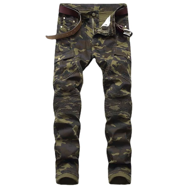 2023 Fashion Military Men's Camouflage Jeans Male Slim Trend Hip Hop Straight Army Green Pocket Cargo Denim Youth Brand Pants
2023 Fashion Military Men's Camouflage Jeans Male Slim Trend Hip Hop Straight Army Green Pocket Cargo Denim Youth Brand Pants
