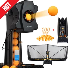 Professional Table Tennis Robots Sender Pitching Serve Machine Trainer Racquet Sports Collecting Net 100 Ping Pong Balls S6-PRO
Professional Table Tennis Robots Sender Pitching Serve Machine Trainer Racquet Sports Collecting Net 100 Ping Pong Balls S6-PRO