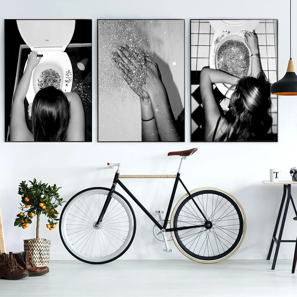Disco Party in Bathroom Print Black and White Funny Toilet Wall Art Pictures Bar Poster Girly Dorm Room Decor Preppy Murals
Disco Party in Bathroom Print Black and White Funny Toilet Wall Art Pictures Bar Poster Girly Dorm Room Decor Preppy Murals
