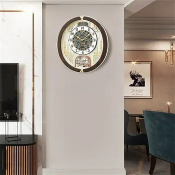 세이코 모던 패션 거실 홈 크리에이티브 멜로디 시계, 라디오 시계, 벽시계