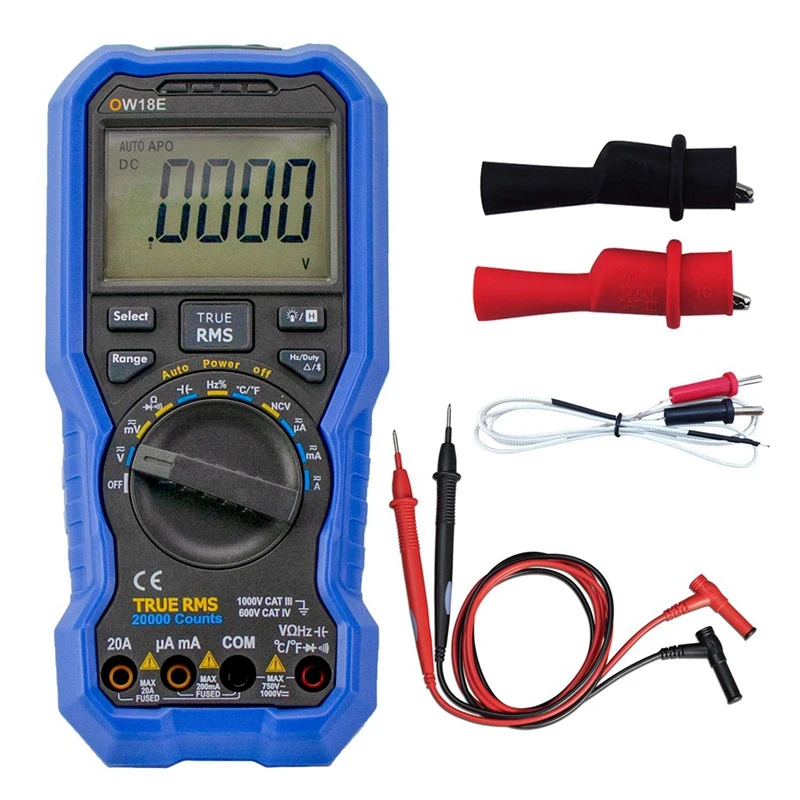 Quality OWON OW18E 4 1/2 Digits Intelligent BLE4.0 True Effective Value Digital High-Precision LCD Wireless Connection Multimete
Quality OWON OW18E 4 1/2 Digits Intelligent BLE4.0 True Effective Value Digital High-Precision LCD Wireless Connection Multimete