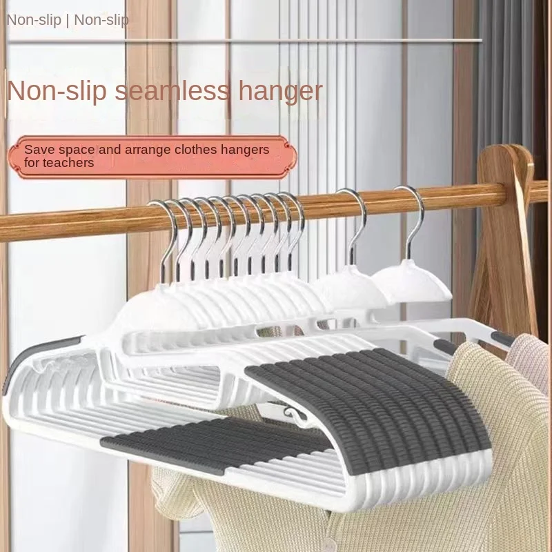 

Dry and wet dual-purpose seamless anti slip and anti bulging threaded hanger for storage and organizer's special shoulder