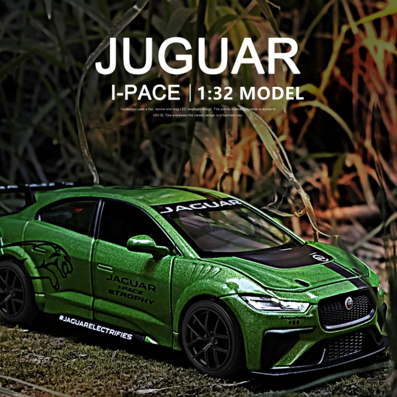 Новинка 1:32, Модель гоночного автомобиля Jaguar I PACE из сплава, Литые и игрушечные автомобили, имитация металлического игрушечного автомобиля, модель со звуком, искусственная игрушка в подарок
Новинка 1:32, Модель гоночного автомобиля Jaguar I PACE из сплава, Литые и игрушечные автомобили, имитация металлического игрушечного автомобиля, модель со звуком, искусственная игрушка в подарок