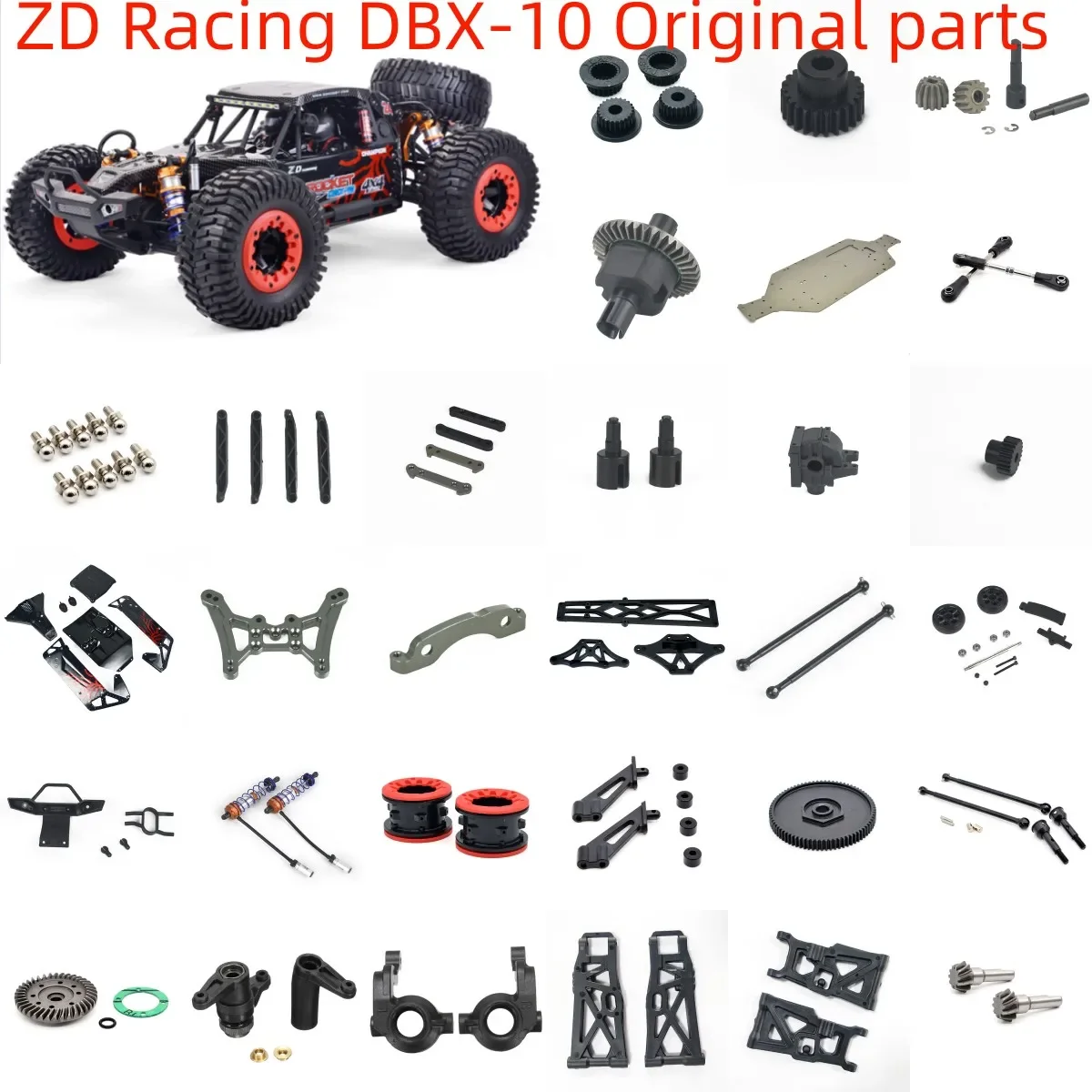 Модель автомобиля ZD Racing DBX-10 DBX10 RC, амортизатор, дифференциальный поворотный рычаг, тяга, приводной вал, ступица, Коробка передач двигателя, Etc1
Модель автомобиля ZD Racing DBX-10 DBX10 RC, амортизатор, дифференциальный поворотный рычаг, тяга, приводной вал, ступица, Коробка передач двигателя, Etc1