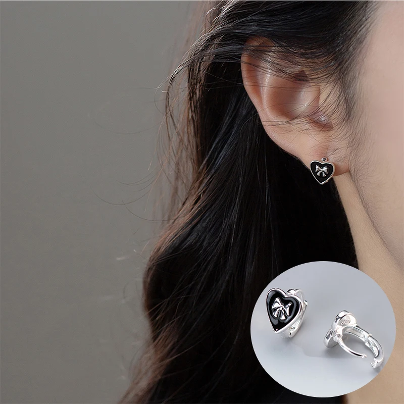 100% 925 Sterling Silver Love Heart Earrings for Women Girl Fashion Bowknot Drop Glaze Design Jewelry Party Gift Dropshipping
100% 925 Sterling Silver Love Heart Earrings for Women Girl Fashion Bowknot Drop Glaze Design Jewelry Party Gift Dropshipping