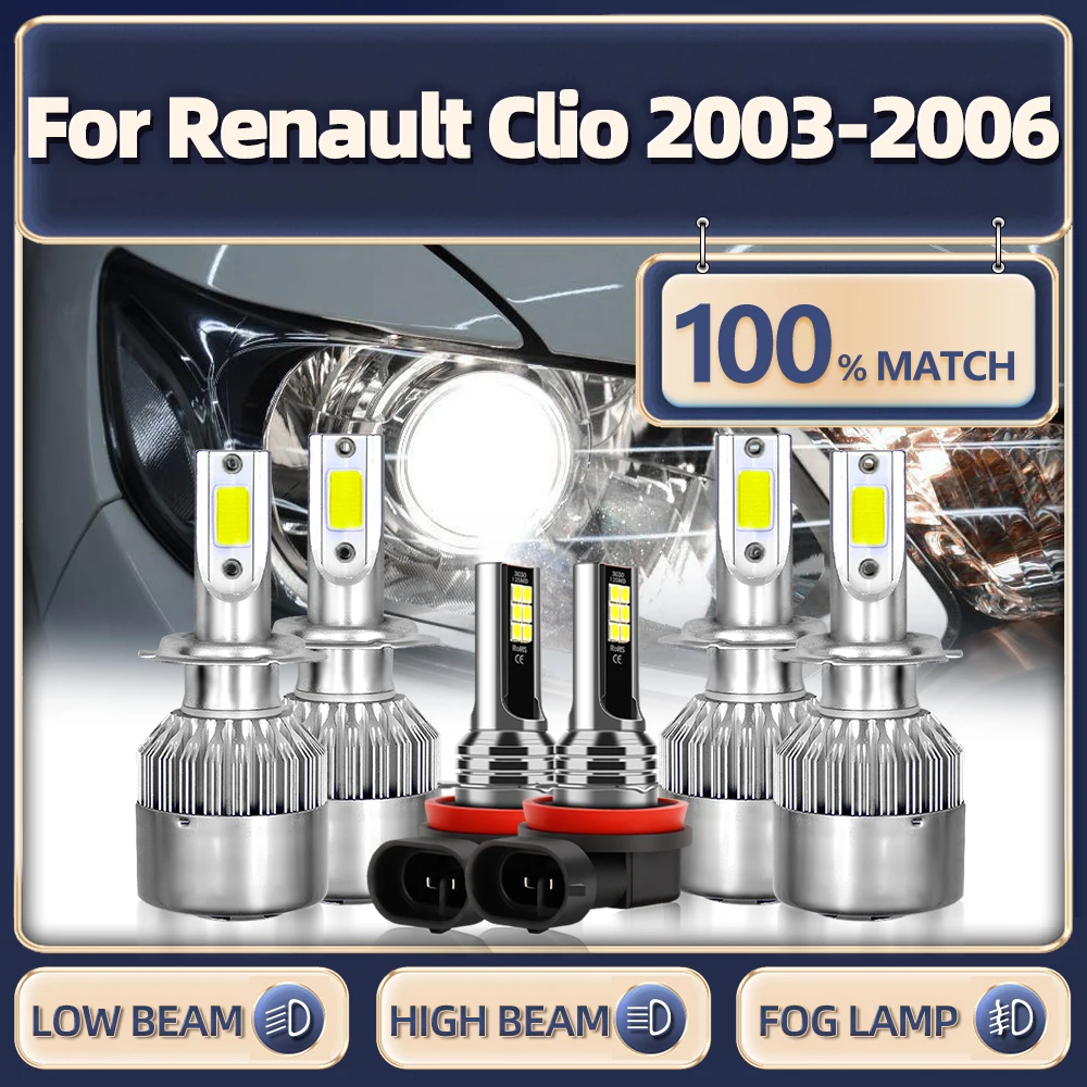 H7 Canbus LED Headlight Bulbs 60000LM Turbo Lamps H11 Car Fog Light 6000K White 12V For Renault Clio 2003 2004 2005 2006
H7 Canbus LED Headlight Bulbs 60000LM Turbo Lamps H11 Car Fog Light 6000K White 12V For Renault Clio 2003 2004 2005 2006