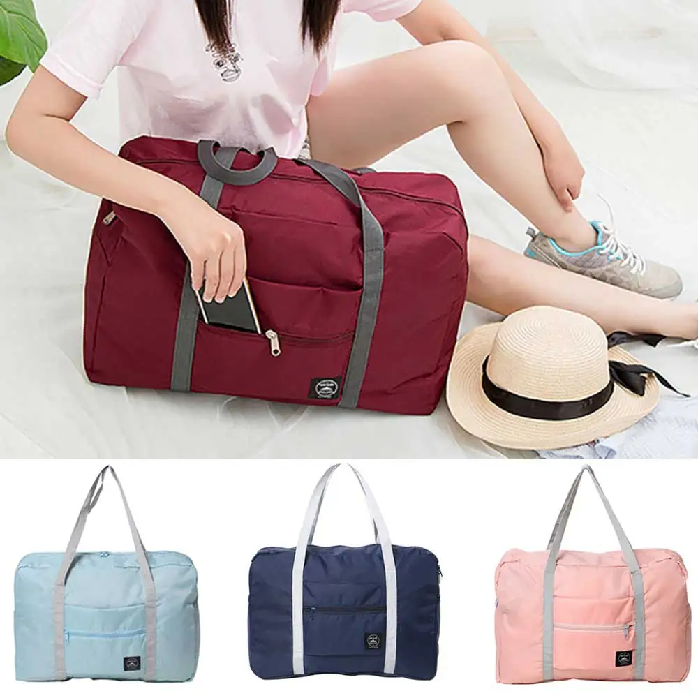 

2023 Portable Travel Bag Women Handbag Luggage Foldable Gadgets Organizer Holiday Traveling Essentials Large Storage Tote Bags