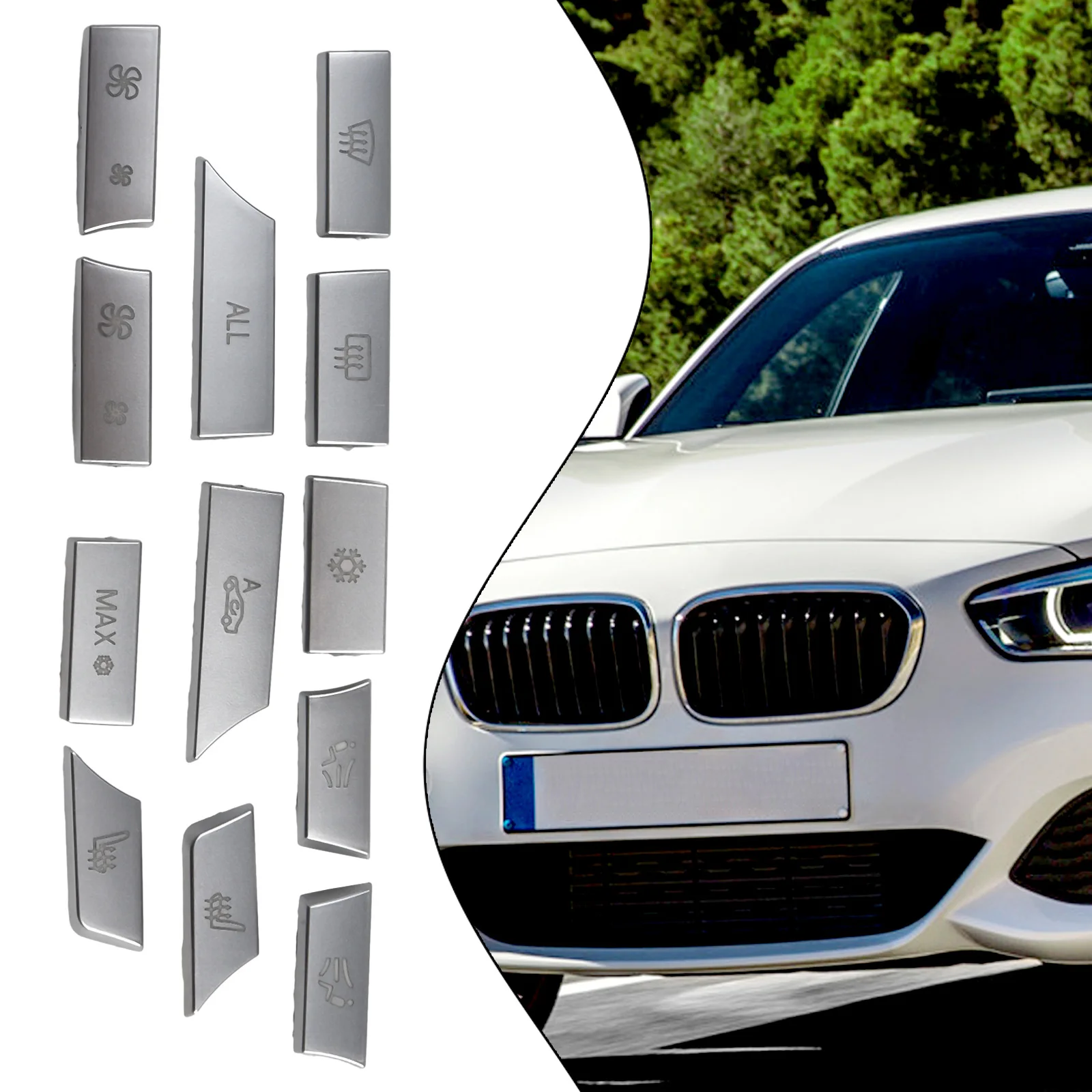 12x ABS Хромированная Серебряная Центральная кнопка управления переменного тока Крышка накладки для BMW 5 6 7 F10 F07 F01 F06 F12 Аксессуары для автомобилей
12x ABS Хромированная Серебряная Центральная кнопка управления переменного тока Крышка накладки для BMW 5 6 7 F10 F07 F01 F06 F12 Аксессуары для автомобилей