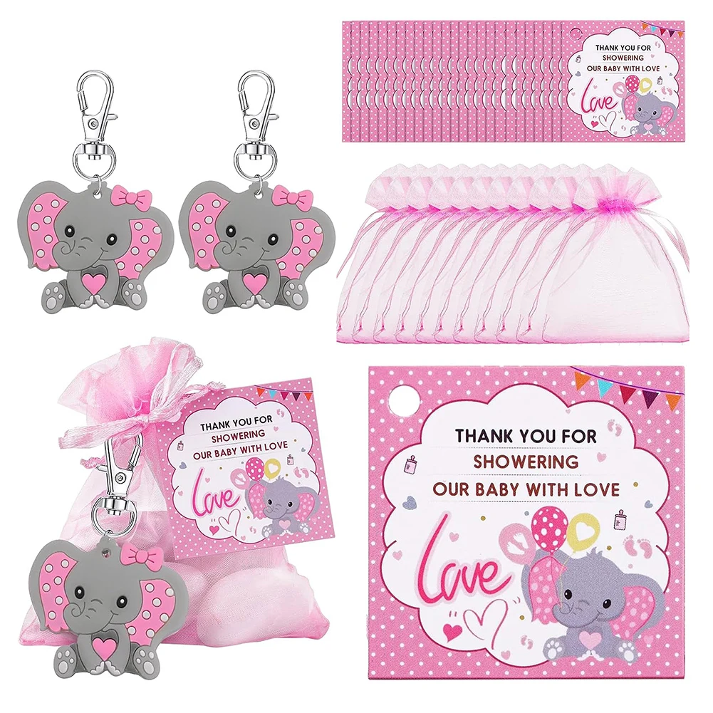 30pcs Keyring Set Including Elephant Keychains Drawstring Bags Thank You Tags Baby Shower Guests Return Gifts Wholesale
30pcs Keyring Set Including Elephant Keychains Drawstring Bags Thank You Tags Baby Shower Guests Return Gifts Wholesale