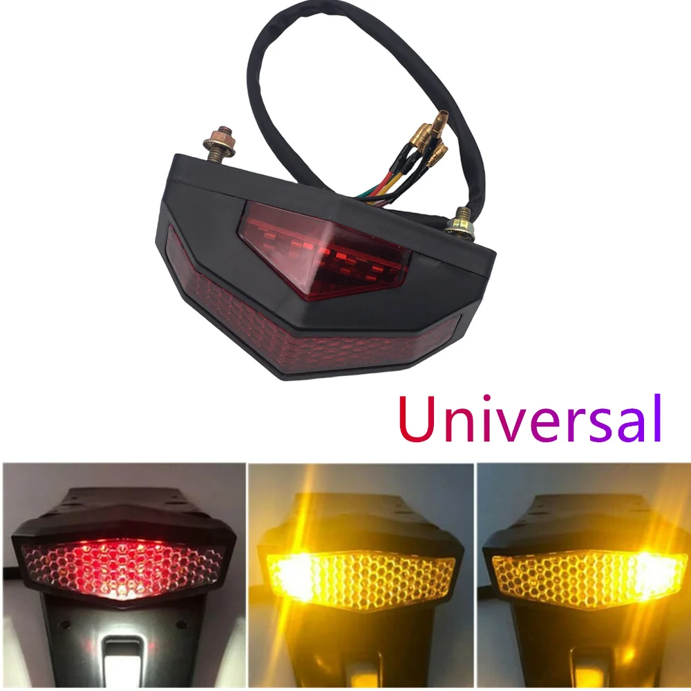 

Светодиодный задний фонарь для мотоцикла, универсальный стоп-сигнал, указатель сигнала для мотоцикла, задние фонари, аксессуары для мотоциклов, 12 В