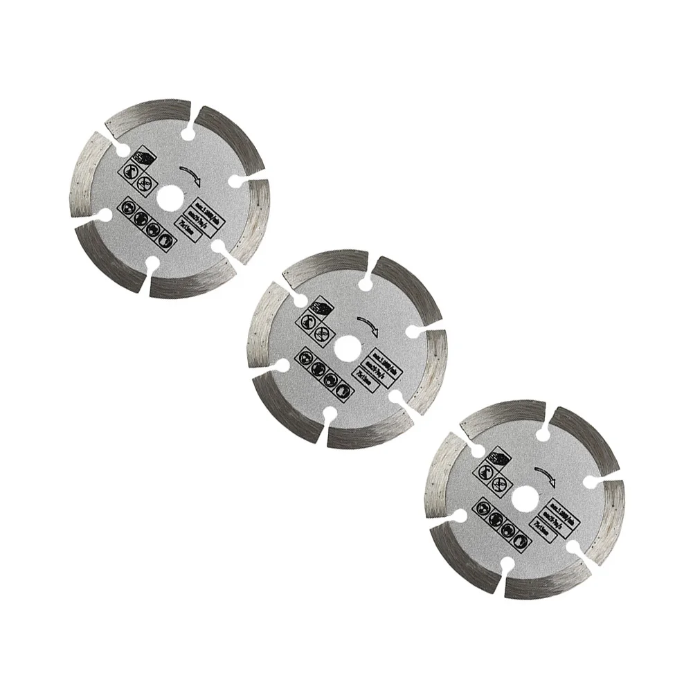 3pcs Angle Grinder Attachment Cutting Discs 3inch Ultra-Thin Diamond Saw Blade Wheel 75×1.6×10mm For Wood Glass Stone
3pcs Angle Grinder Attachment Cutting Discs 3inch Ultra-Thin Diamond Saw Blade Wheel 75×1.6×10mm For Wood Glass Stone