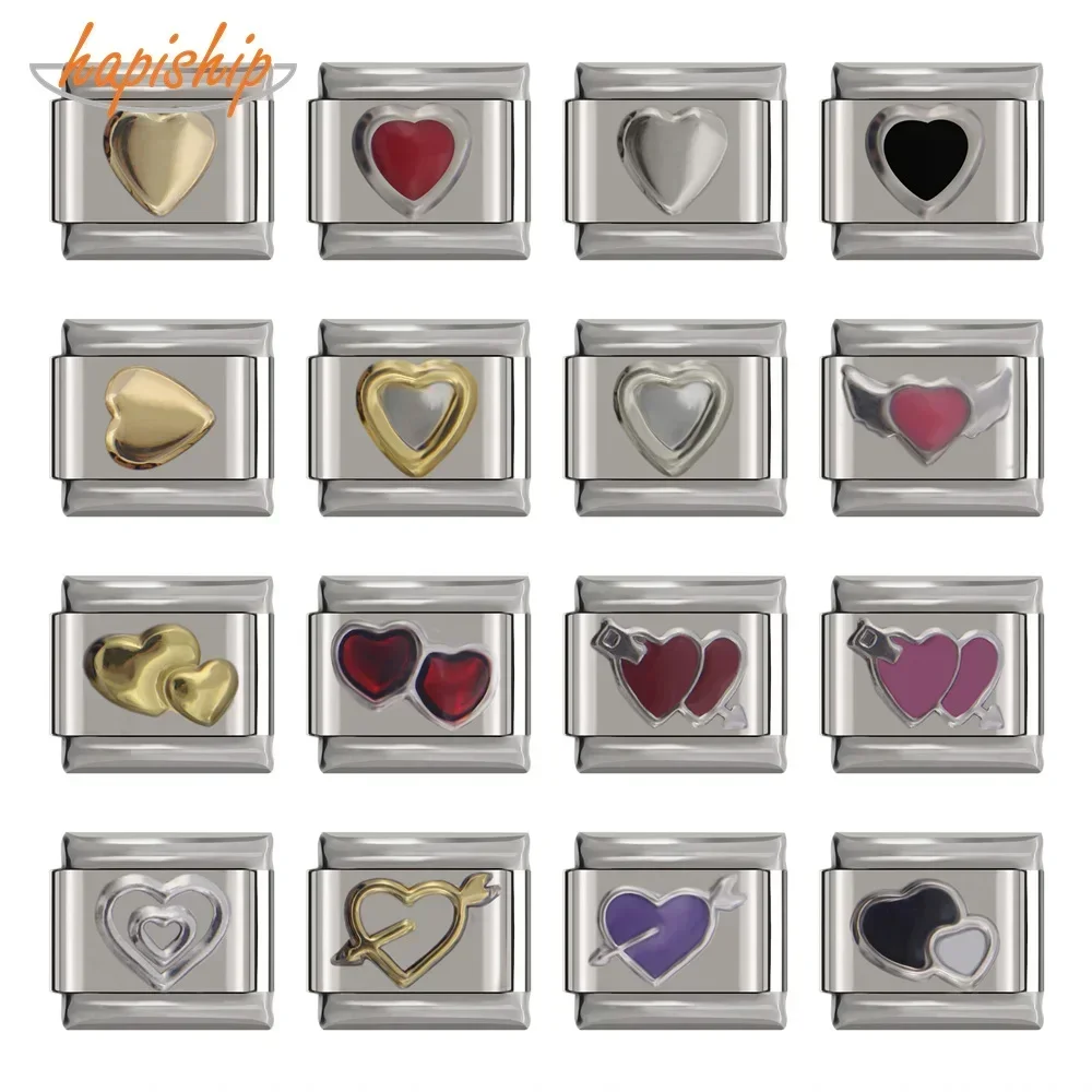 Hapiship 9mm Width Original Daisy Gold Red Pink Black Heart Italian Charm Bracelet Stainless Steel Jewelry Making DJ053
Hapiship 9mm Width Original Daisy Gold Red Pink Black Heart Italian Charm Bracelet Stainless Steel Jewelry Making DJ053