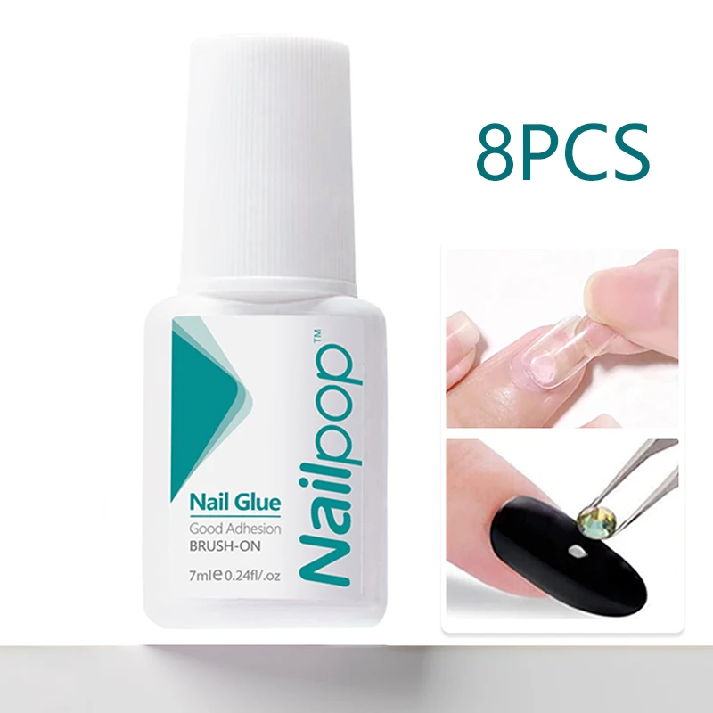 Nailpop 8 шт. супер сильный клей для накладных ногтей, 3S Быстросохнущий строительный клей с кистью для искусственных ногтей
Nailpop 8 шт. супер сильный клей для накладных ногтей, 3S Быстросохнущий строительный клей с кистью для искусственных ногтей