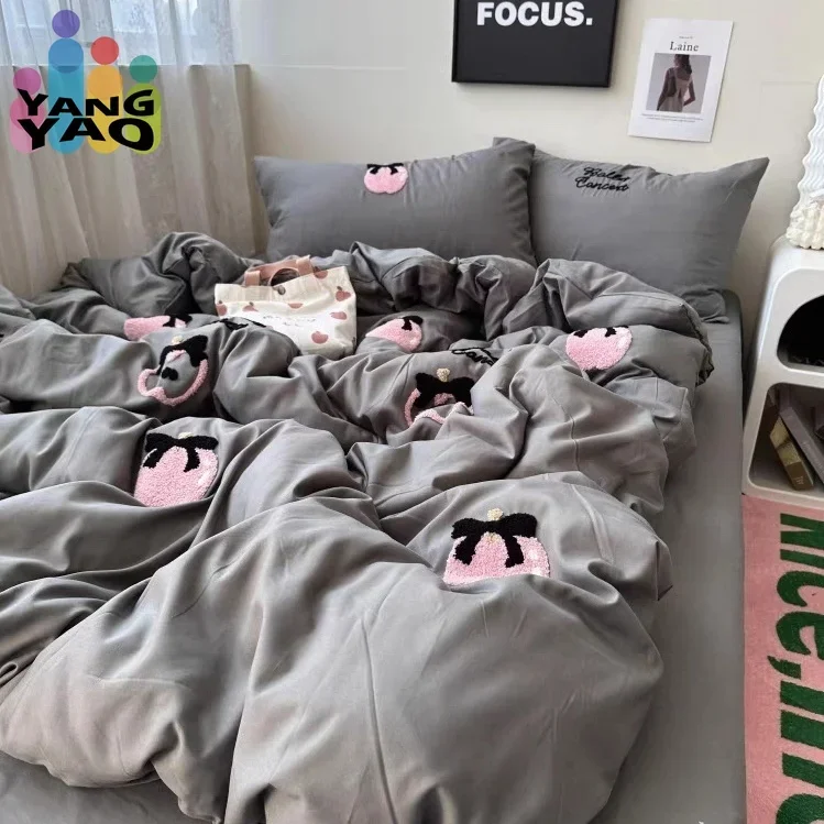 Ins Pink Apple Bedding Set Duvet Cover Queen Full Twin Size Bed Flat Sheet Kids Adult Towel Embroidery Quilt Cover Pillowcase
Ins Pink Apple Bedding Set Duvet Cover Queen Full Twin Size Bed Flat Sheet Kids Adult Towel Embroidery Quilt Cover Pillowcase
