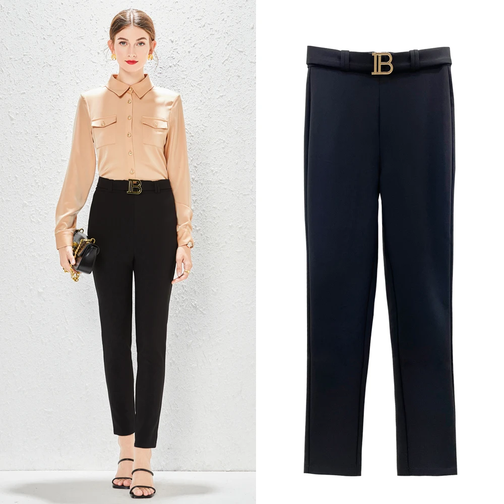 2022 New Spring and Summer Temperament Versatile Tights Belt Mid waist Trousers Trend Urban Casual Slim Fit Quality Pants
2022 New Spring and Summer Temperament Versatile Tights Belt Mid waist Trousers Trend Urban Casual Slim Fit Quality Pants