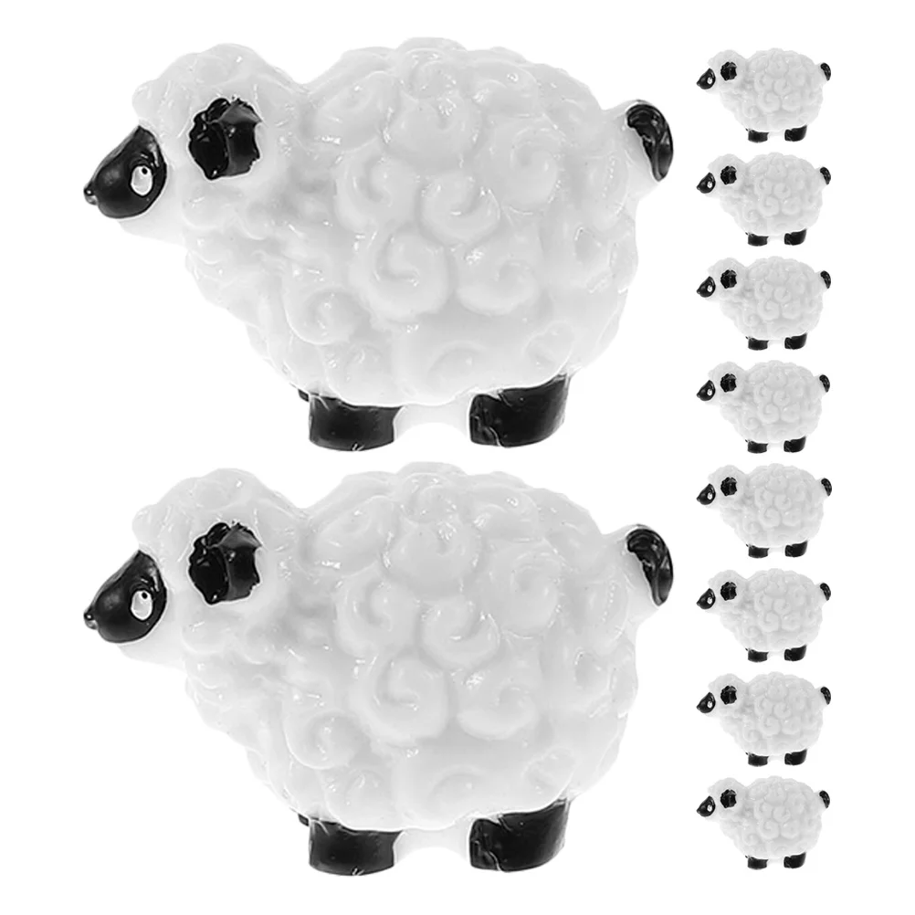 10 Pcs Decor Micro Landscape Sheep Ornament Animal Goat Model Resin Crafts Small Lawn Statues Figurines for Outdoors
10 Pcs Decor Micro Landscape Sheep Ornament Animal Goat Model Resin Crafts Small Lawn Statues Figurines for Outdoors