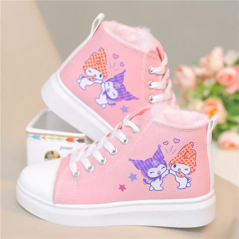 Sanrio Kuromi Shoes Kawaii Anime Students Plush Thick Canvas Shoes Cute Cartoon My Melody Platform Sneakers Lovely Gifts Kids
Sanrio Kuromi Shoes Kawaii Anime Students Plush Thick Canvas Shoes Cute Cartoon My Melody Platform Sneakers Lovely Gifts Kids