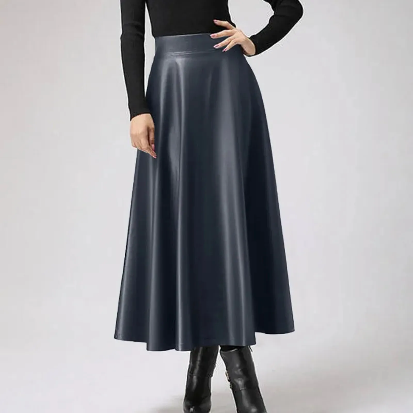 Women's Casual High Waisted PU Leather Solid Color Long Skirt Summer Women's Skirts Fashion Shorts Skirts
Women's Casual High Waisted PU Leather Solid Color Long Skirt Summer Women's Skirts Fashion Shorts Skirts