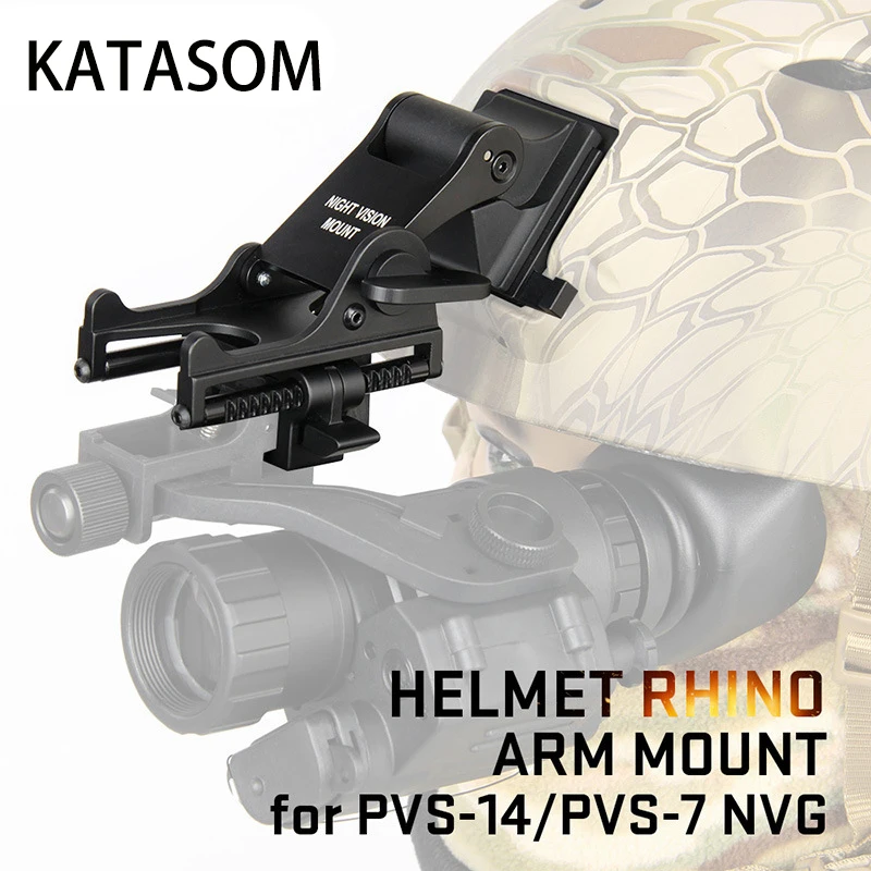 

Katasom Helmet RHION ARM Mount Night Vision Tipping Car Bracket MICH Squid Dried PVS-7 PVS-14 NVG Connected Tipping Car